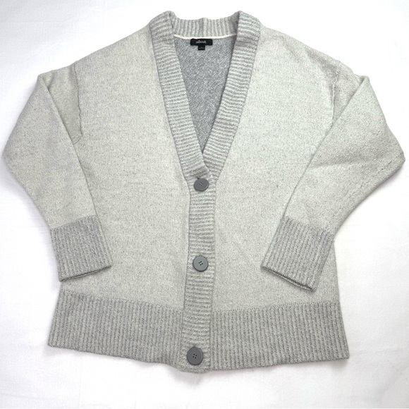 allbirds Sweaters - Allbirds 100% Merino wool Light Gray women’s Cardigan EUC SIZE Large